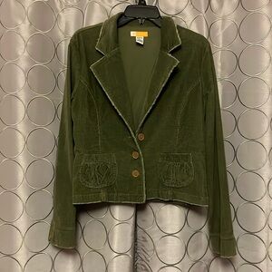 TULLE Corduroy green jacket
